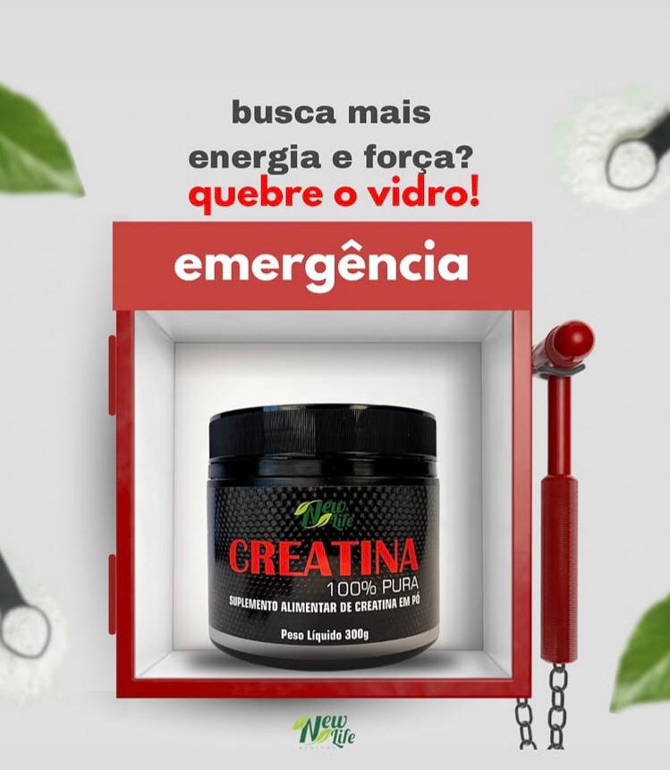 Creatina 100% Pura MONOHIDRATADA 300g - Imagem 7