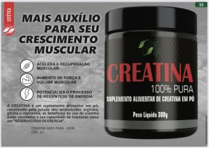 Creatina 100% Pura MONOHIDRATADA  300g