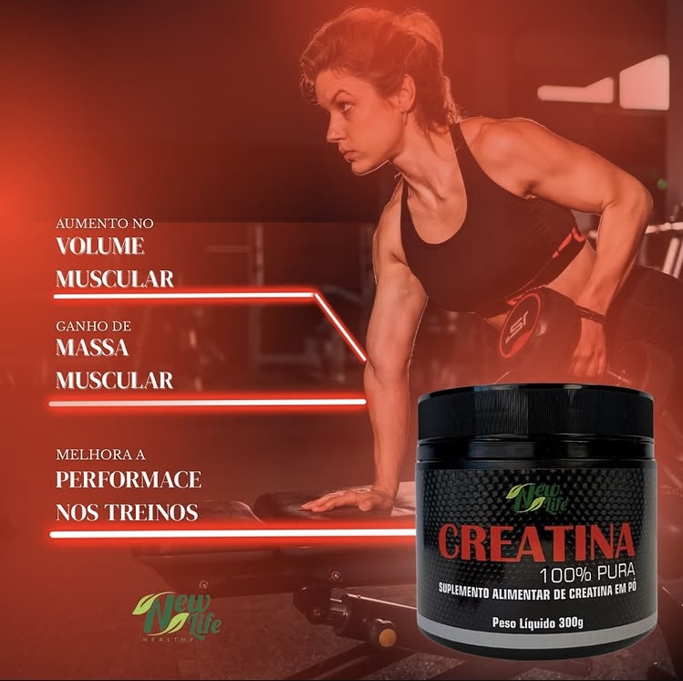 Creatina 100% Pura MONOHIDRATADA 300g - Imagem 6