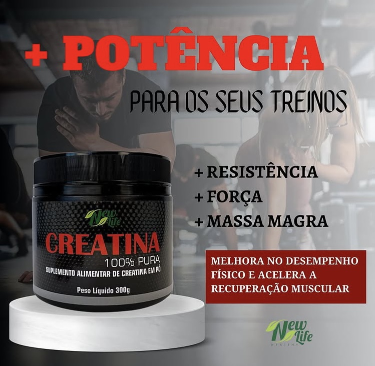 Creatina 100% Pura MONOHIDRATADA 300g - Imagem 4